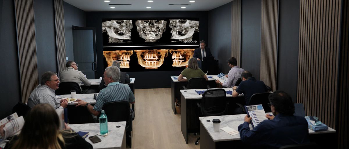 The classroom at OsseoPure HQ.